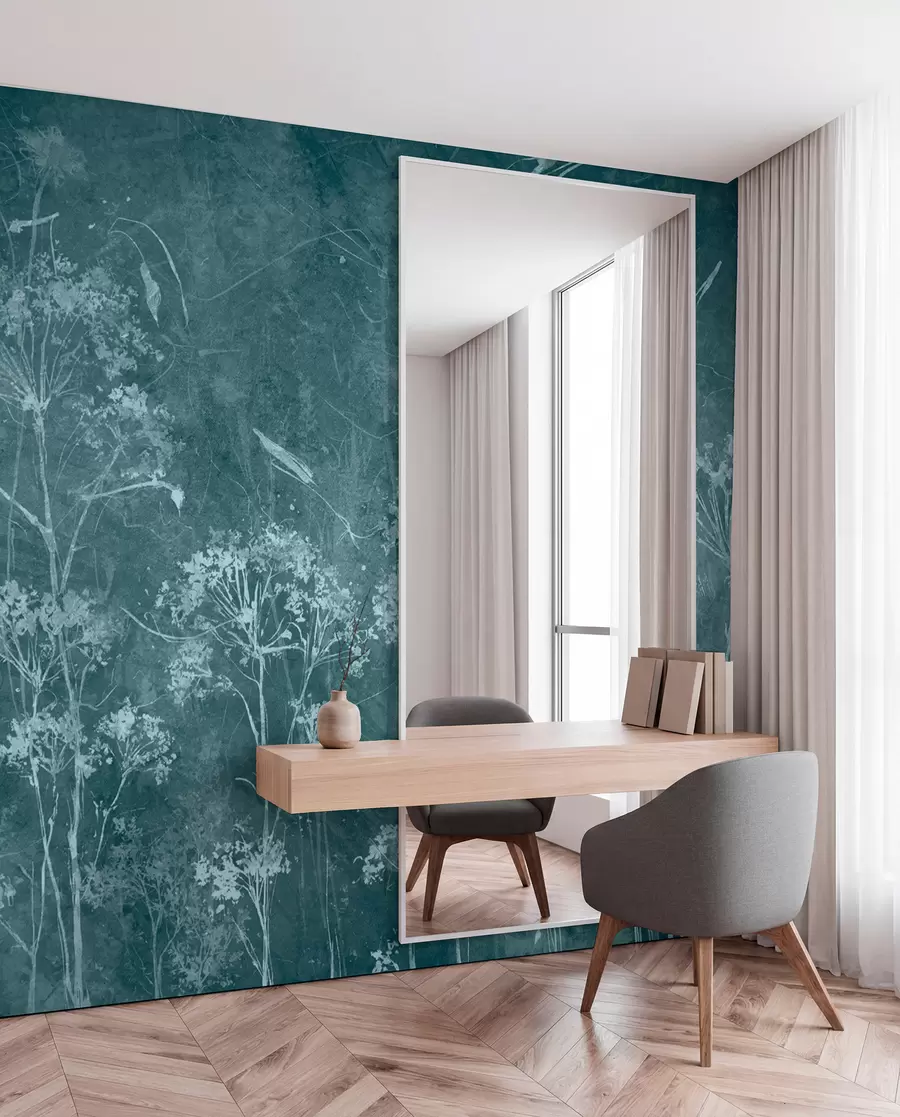 wall murals Дивље цвеће у грунге стилу u96551