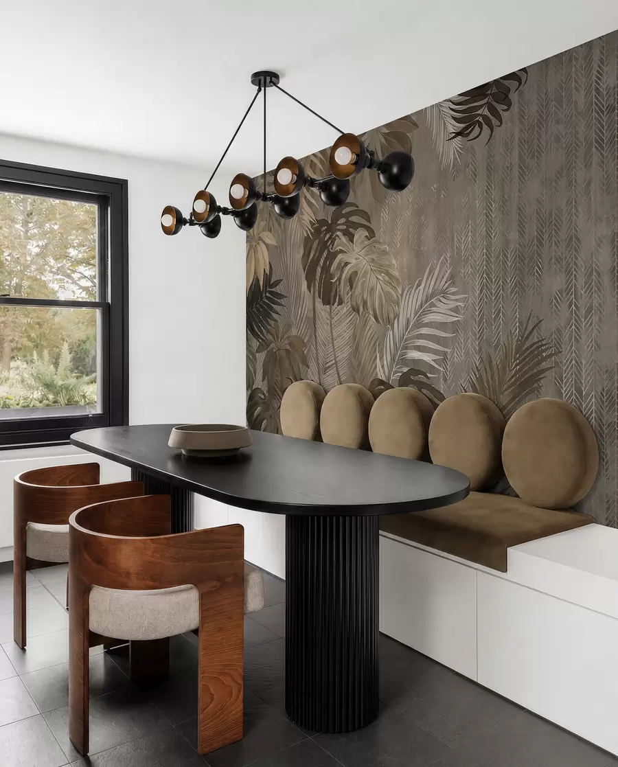 wall murals Тропски листови у стилу Грунге u97012