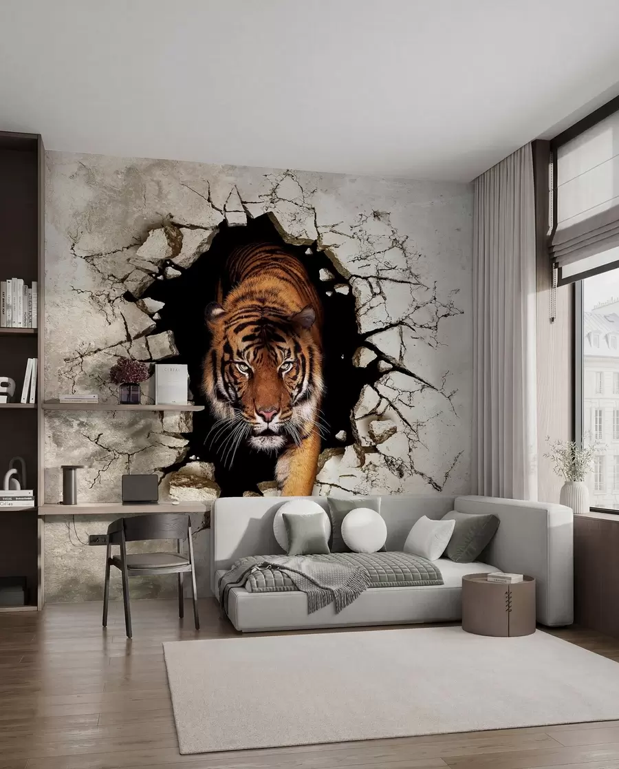 wall murals 3Д тигар u97031