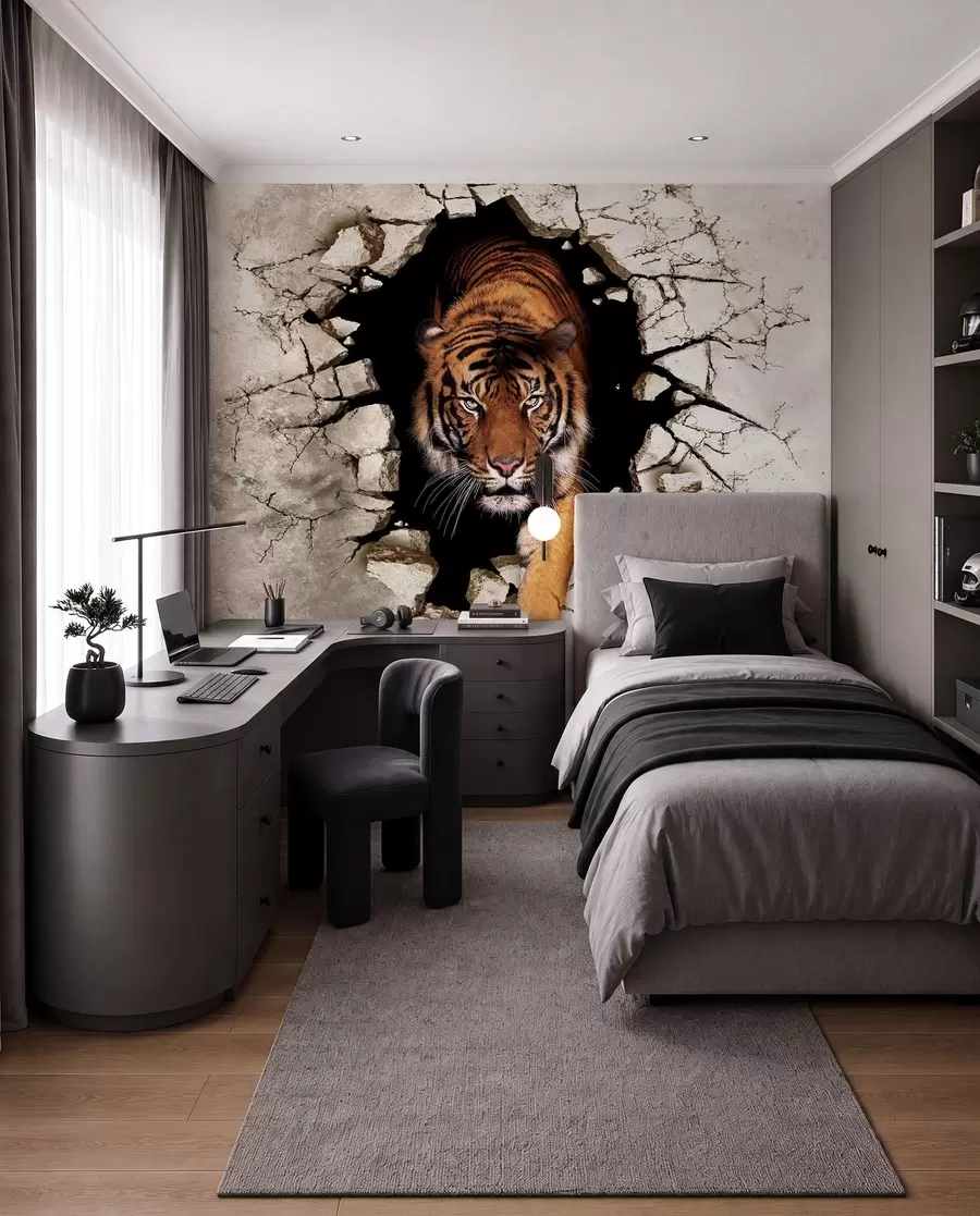 wall murals 3Д тигар u97031