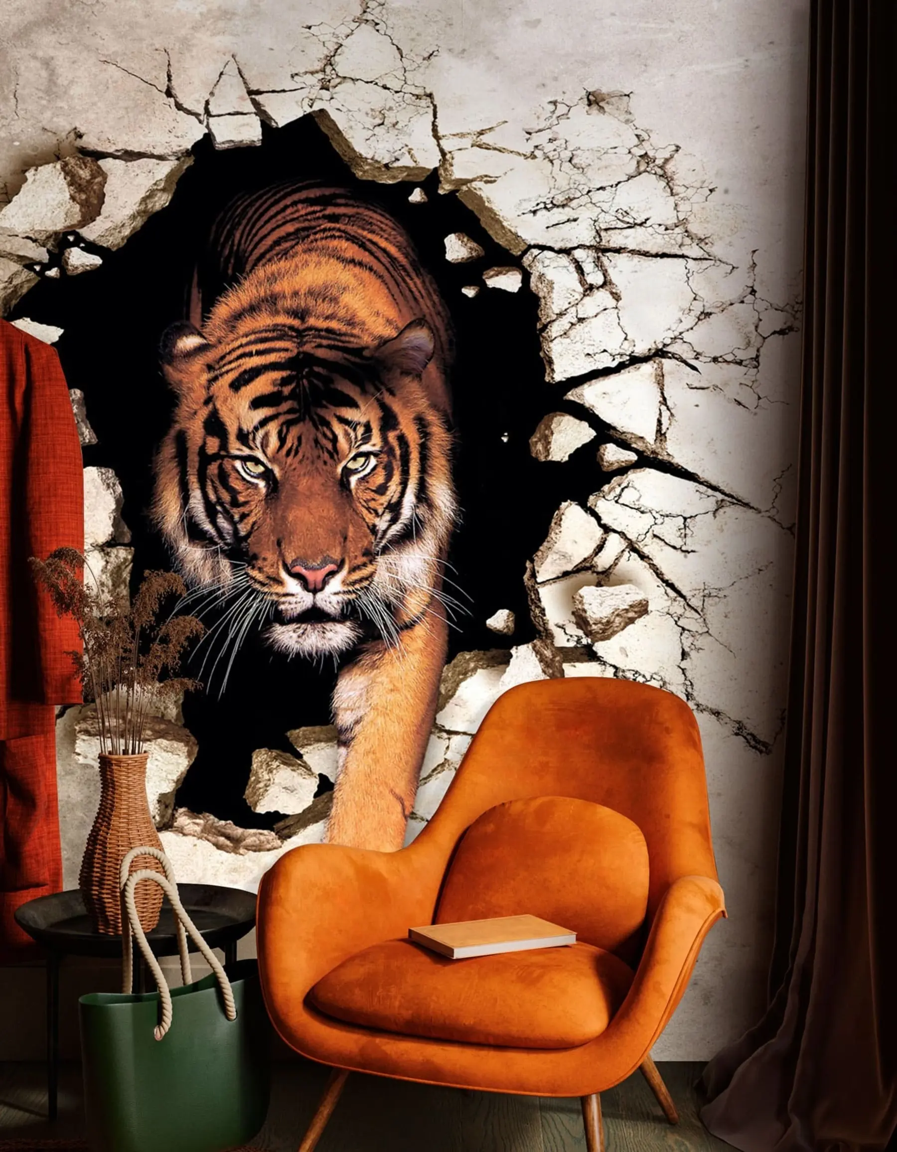 wall murals 3Д тигар u97031