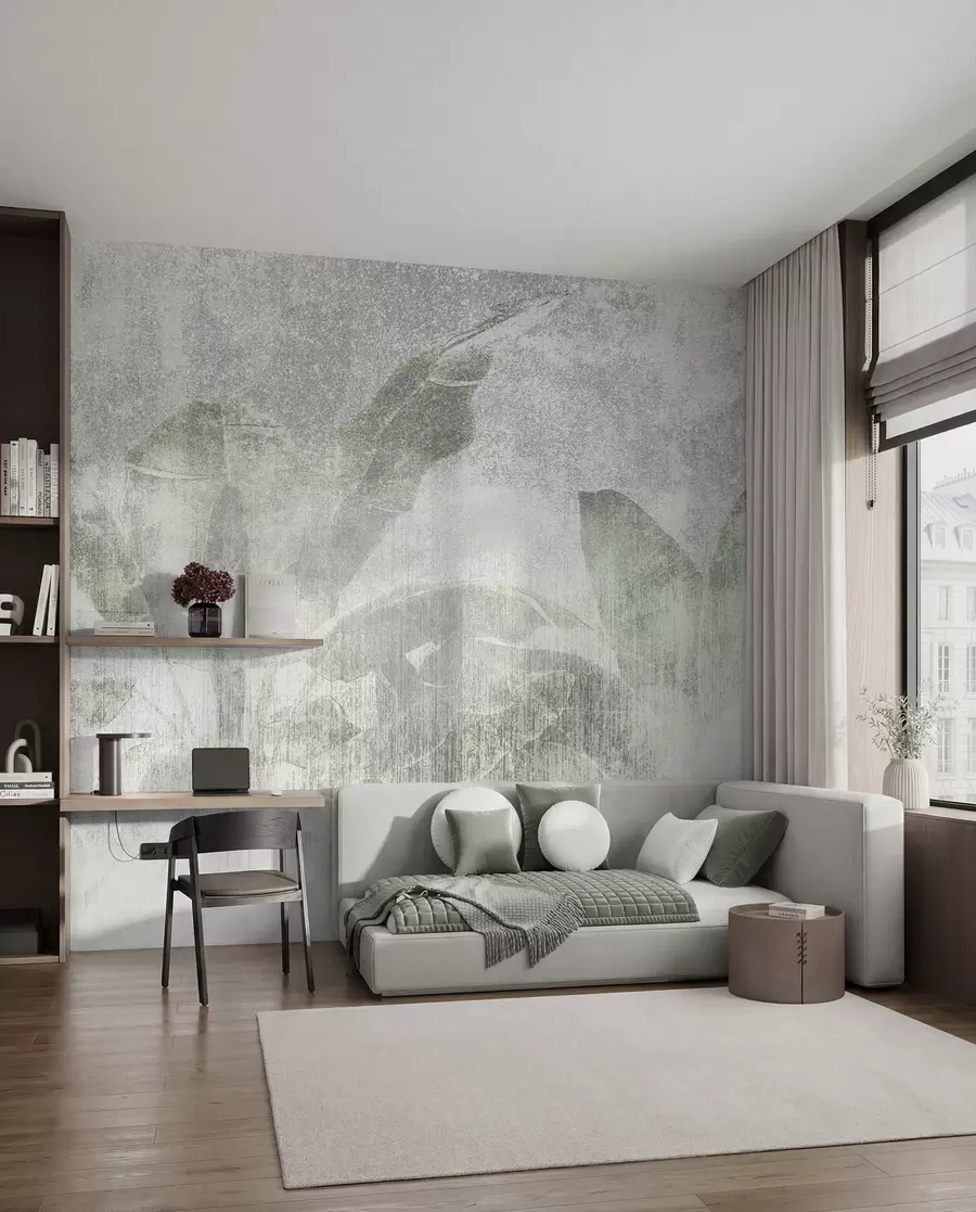 wall murals Тропска палмала стабла поткровљеног стила u97030