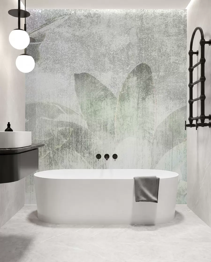 wall murals Тропска палмала стабла поткровљеног стила u97030