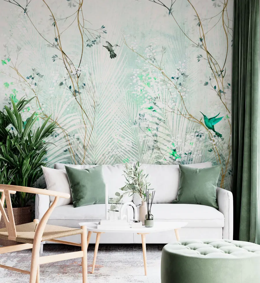 wall murals Хуммингбирдс у башти u97048