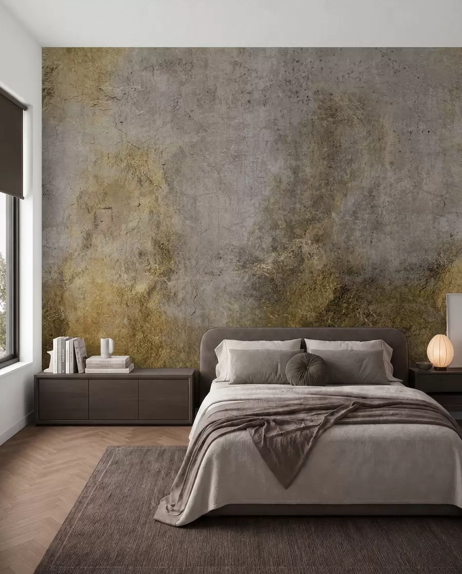 wall murals Русти бетонски зид u97226