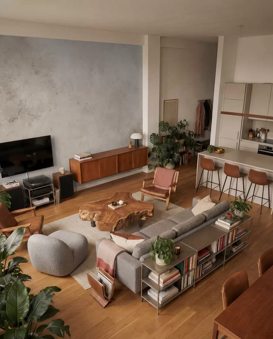 wall murals Беж бетонски зид u97236