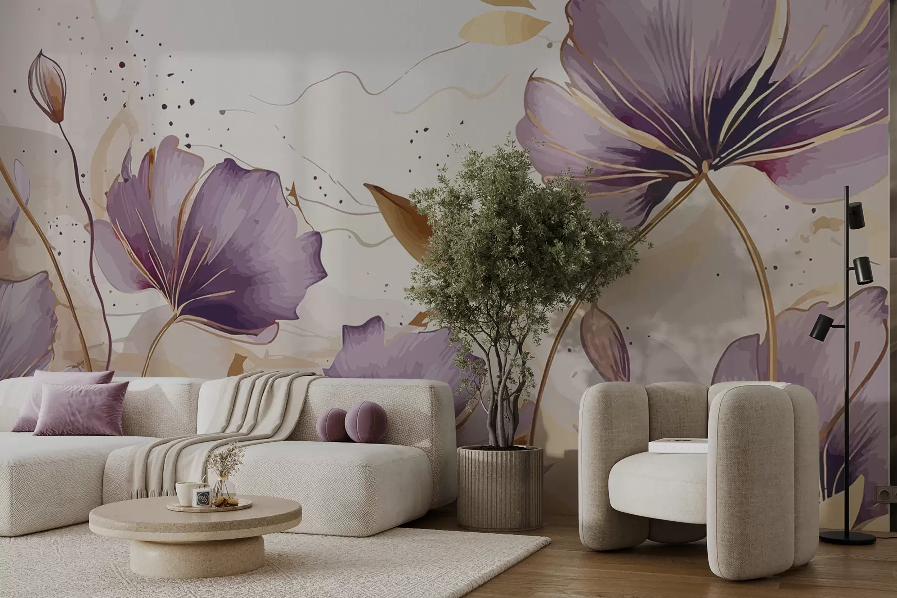 wall murals цветови лила u96954