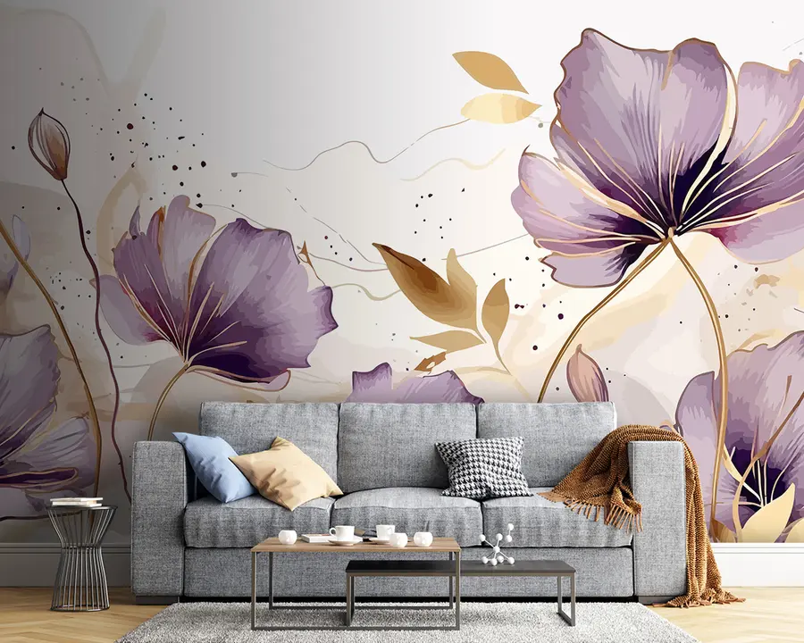 wall murals цветови лила u96954