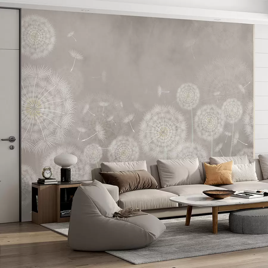 wall murals Маслачак на текстурисаној позадини u95374