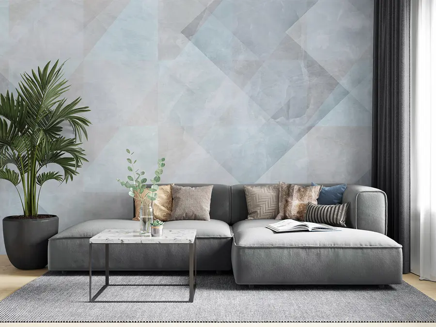 wall murals Геометријска апстракција у пастелним бојама u97267