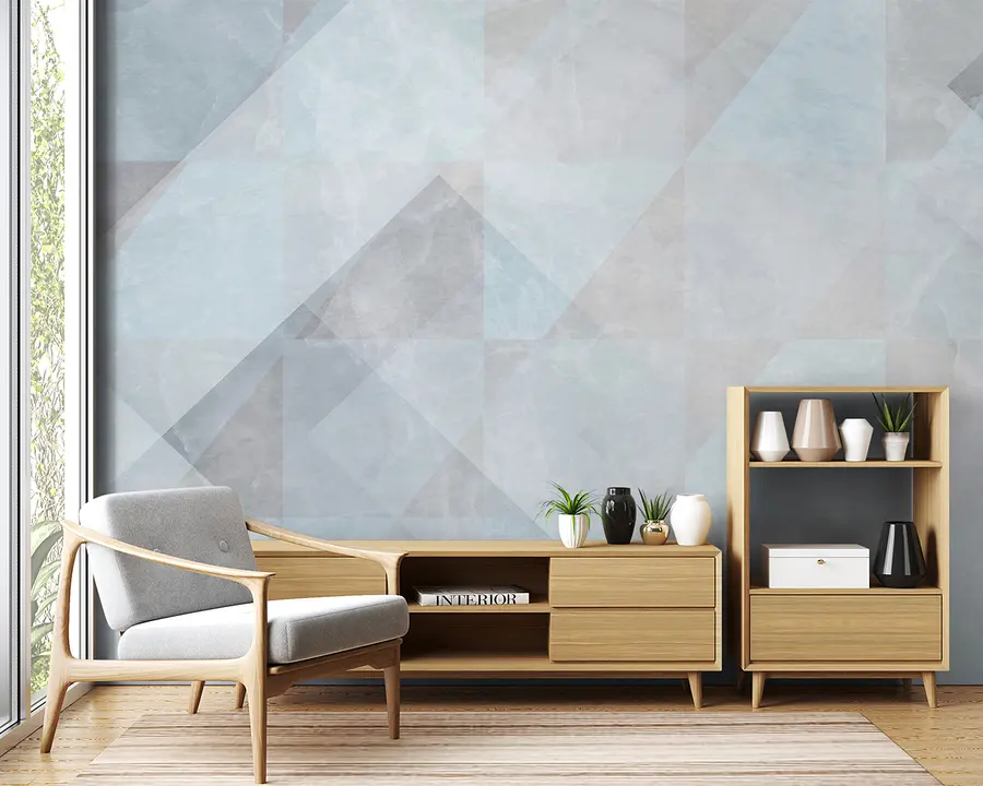wall murals Геометријска апстракција у пастелним бојама u97267