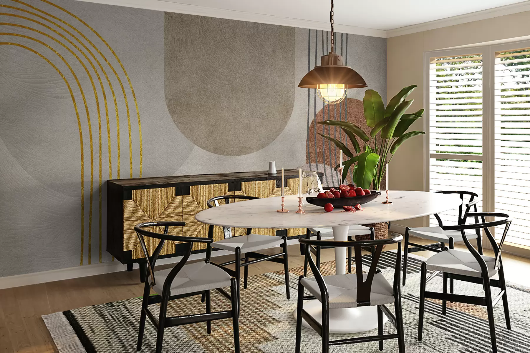 wall murals Сажетак Бохо узорак u97255