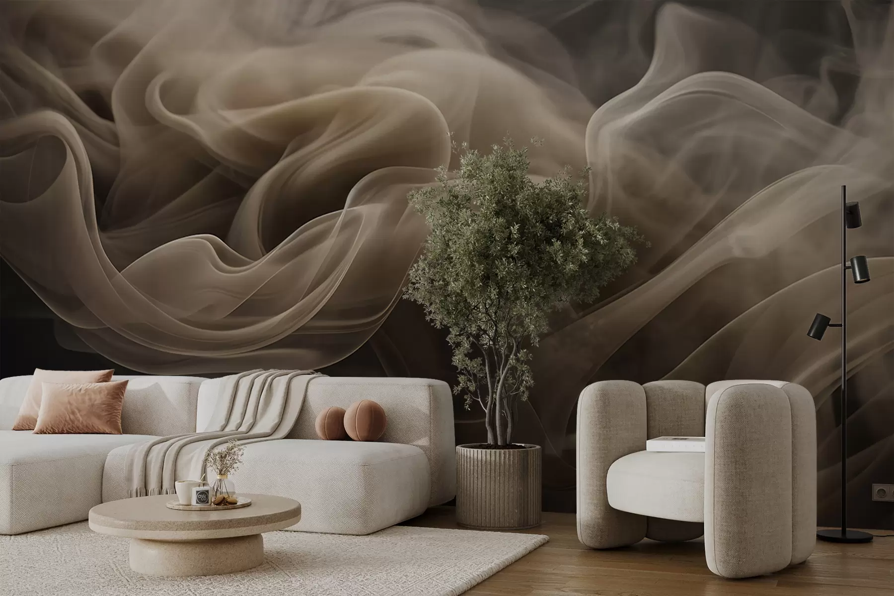 wall murals Апстрактни таласи дима u96591