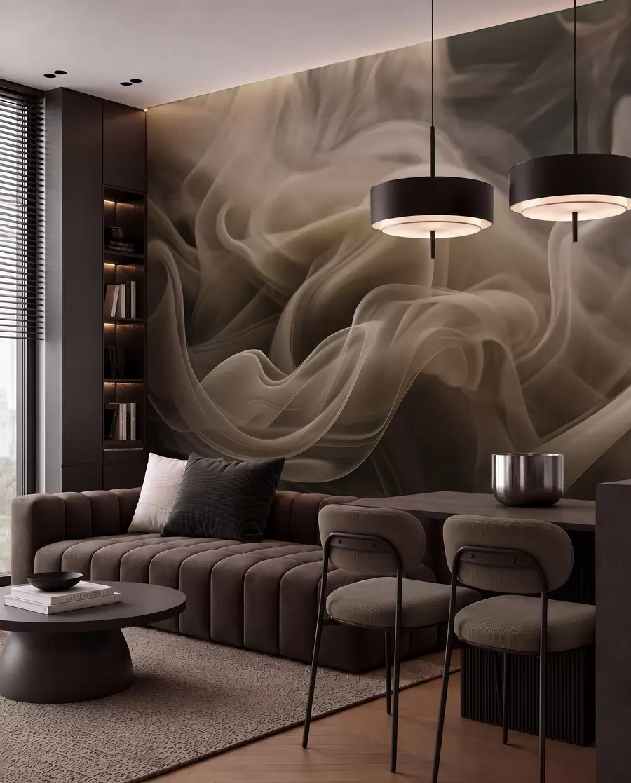 wall murals Апстрактни таласи дима u96591