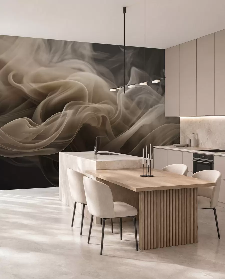 wall murals Апстрактни таласи дима u96591