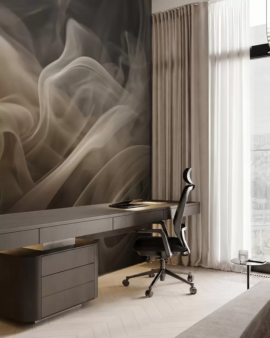 wall murals Апстрактни таласи дима u96591