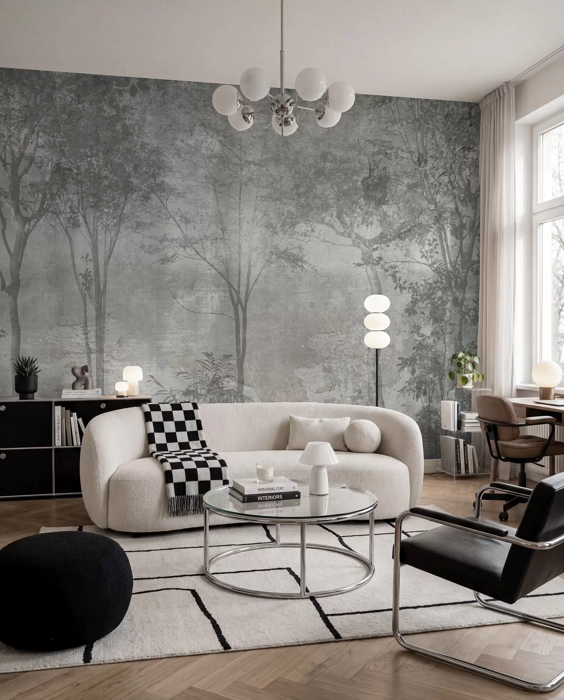 wall murals Слика шуме на каменом зиду u97401
