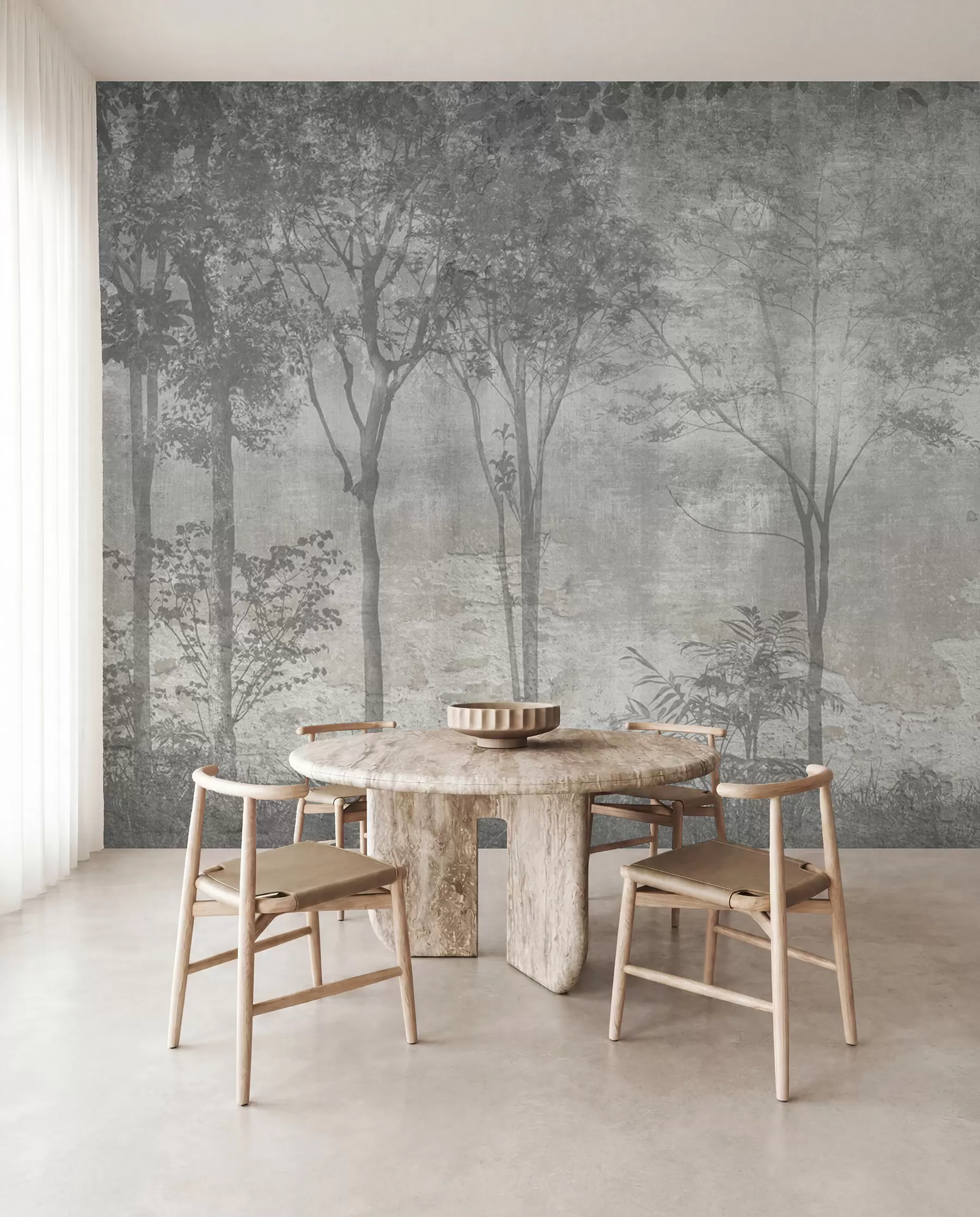 wall murals Слика шуме на каменом зиду u97401