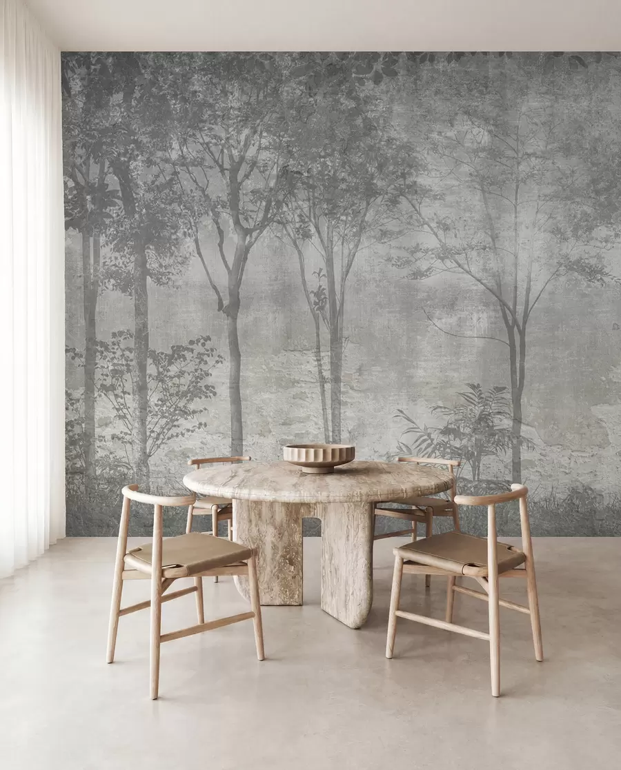 wall murals Слика шуме на каменом зиду u97401