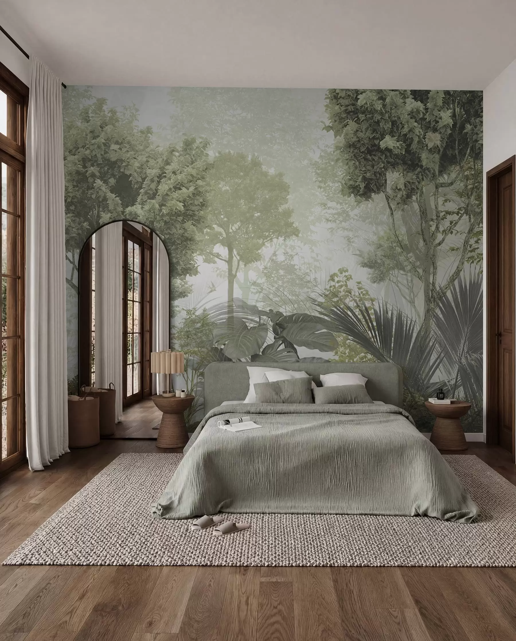 wall murals Ујутро у дубини шуме u97409