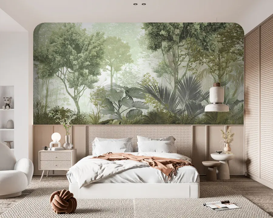 wall murals Ујутро у дубини шуме u97409