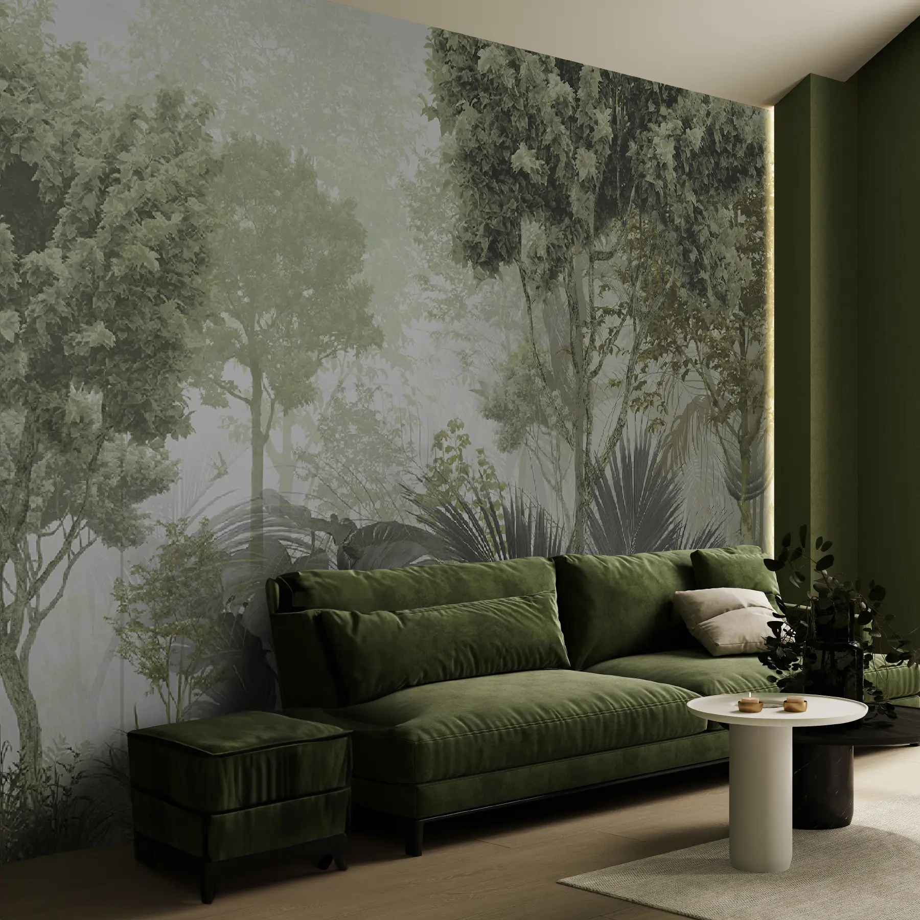 wall murals Ујутро у дубини шуме u97409