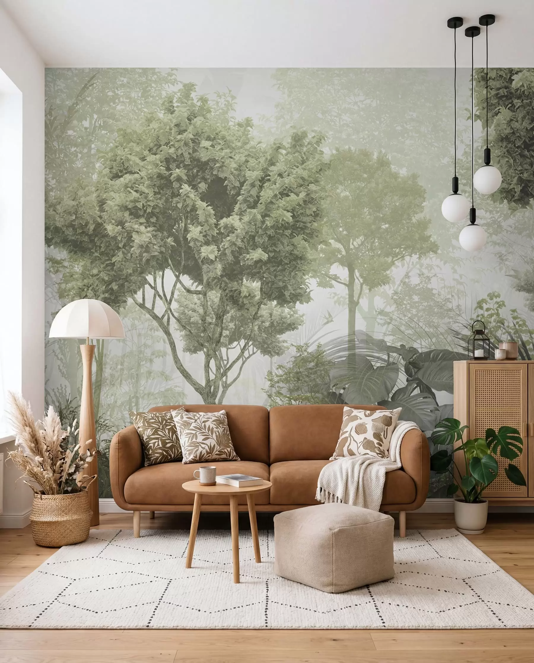 wall murals Ујутро у дубини шуме u97409