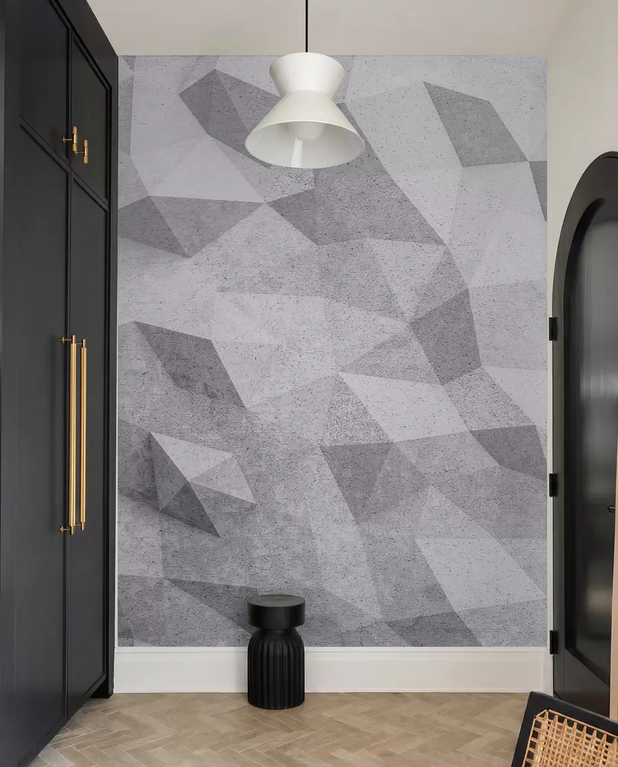 wall murals Сажетак 3Д полигони Грунге Лофт u97336