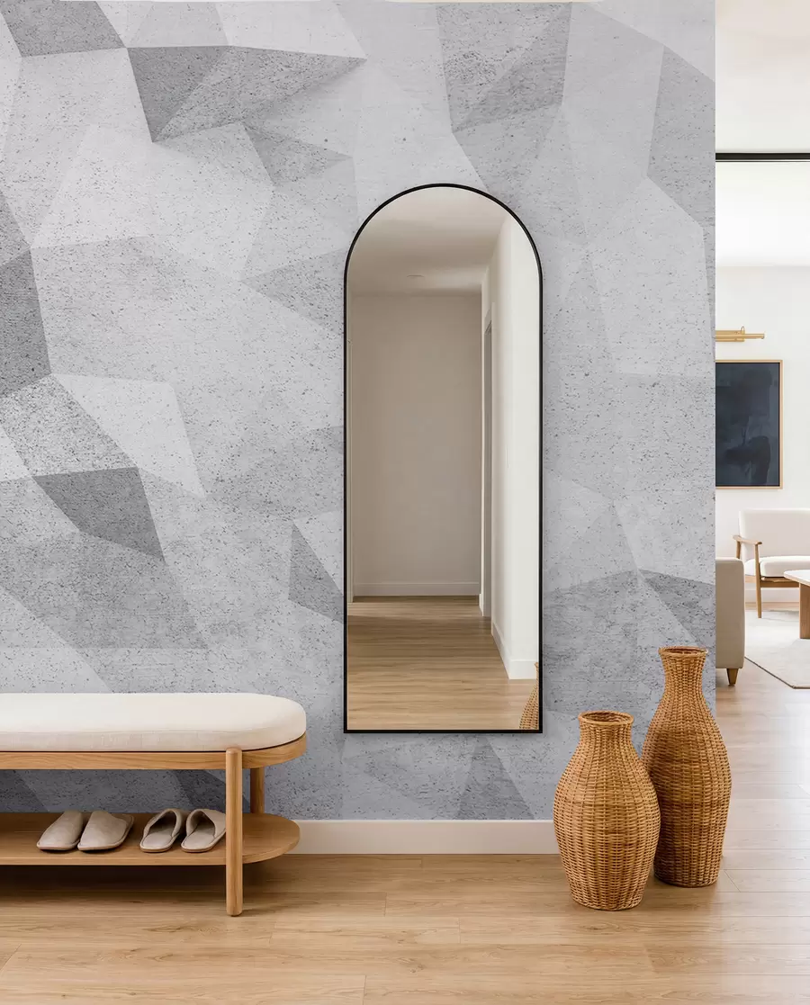 wall murals Сажетак 3Д полигони Грунге Лофт u97336