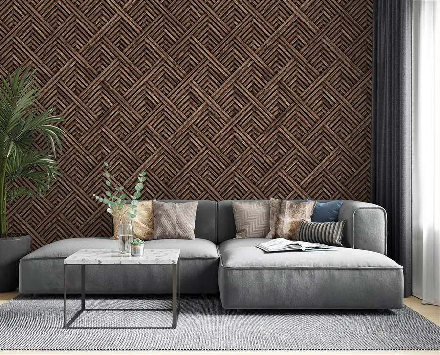 wall murals Геометријски узорак дрвета u97483