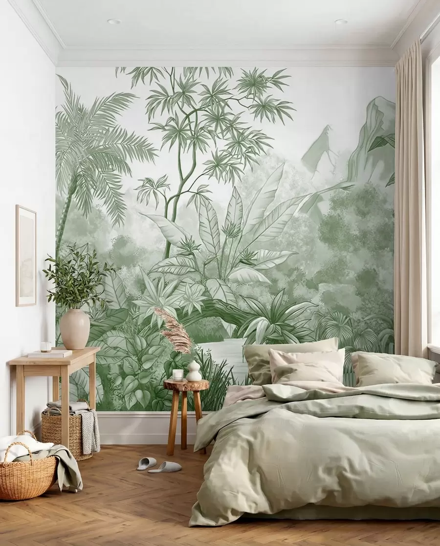 wall murals Тропс у зеленој боји u59039v3
