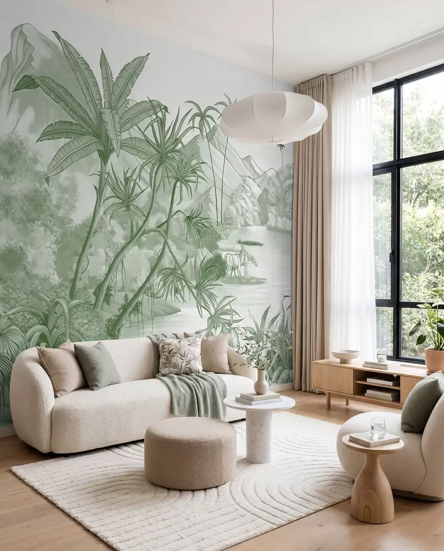 wall murals Тропс у зеленој боји u59039v3