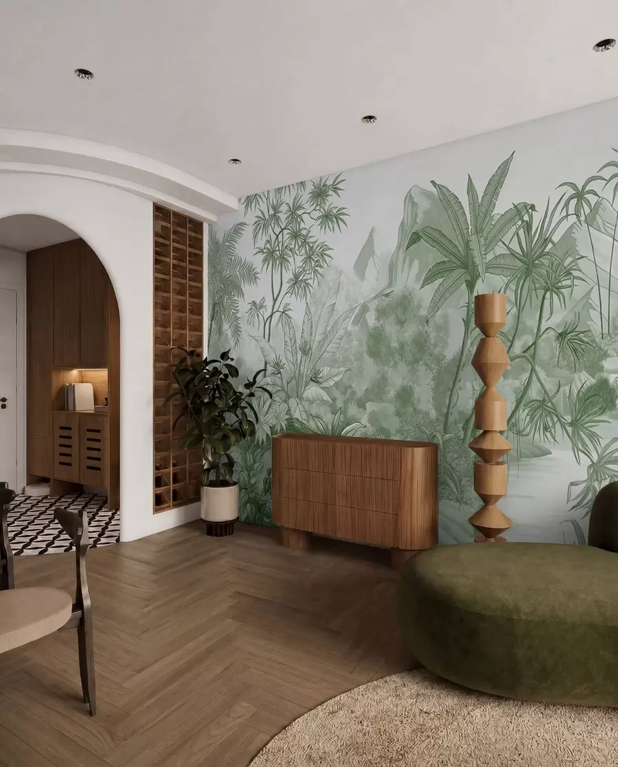 wall murals Тропс у зеленој боји u59039v3