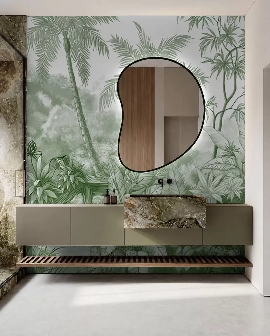 wall murals Тропс у зеленој боји u59039v3