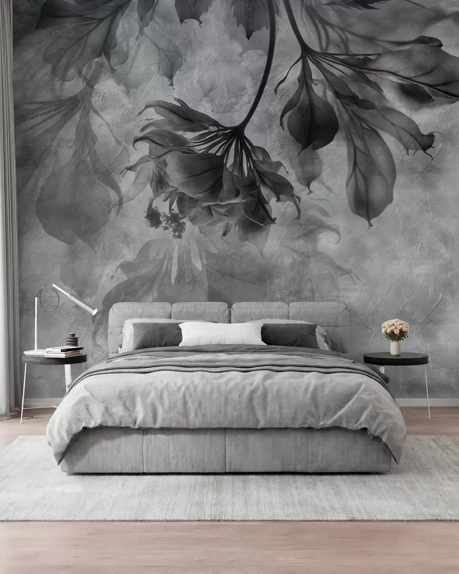 wall murals Нежне прозирне гране у сивој боји u93927v2