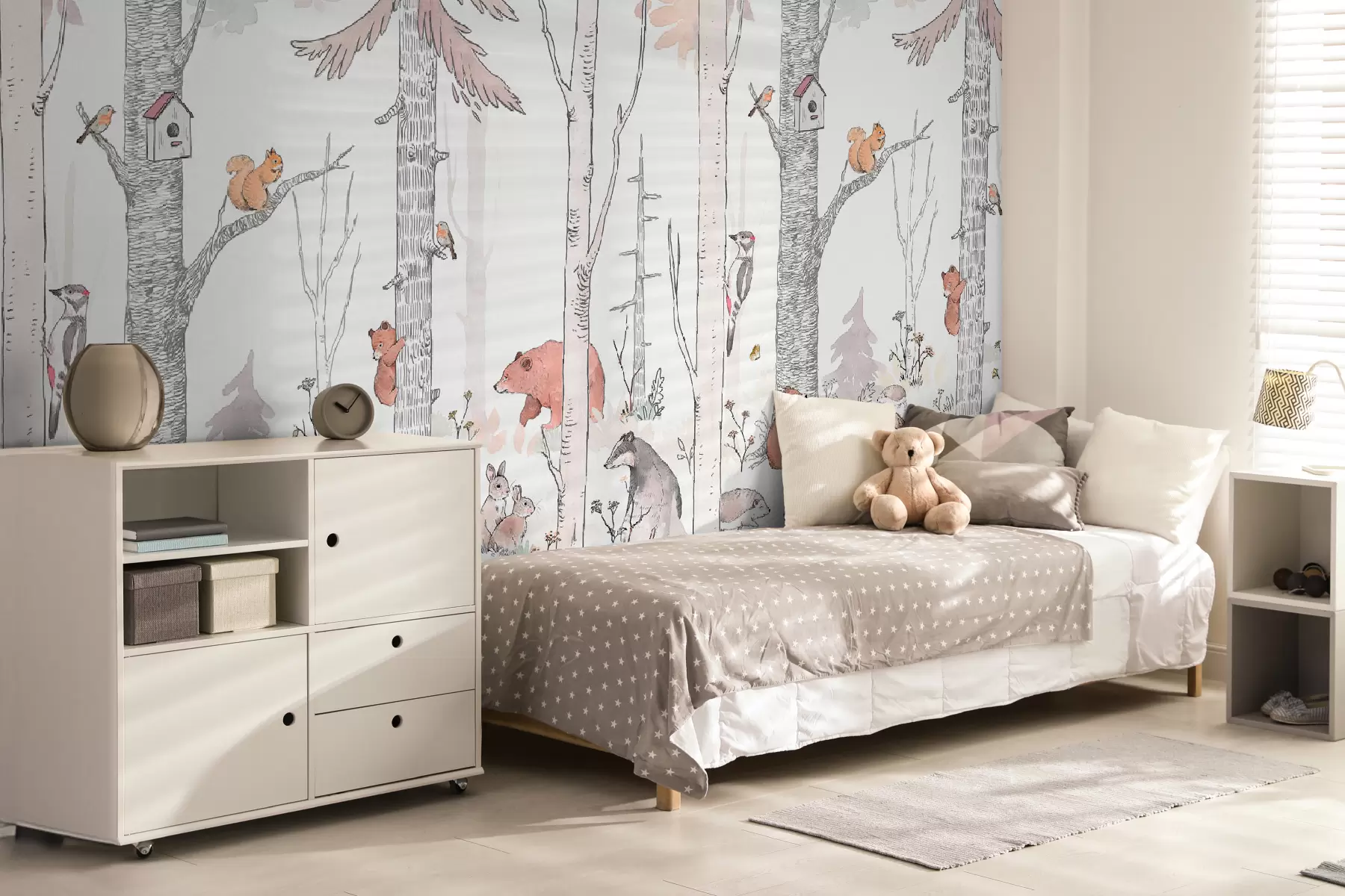 wall murals Шумски пријатељи, смешне животиње u96850