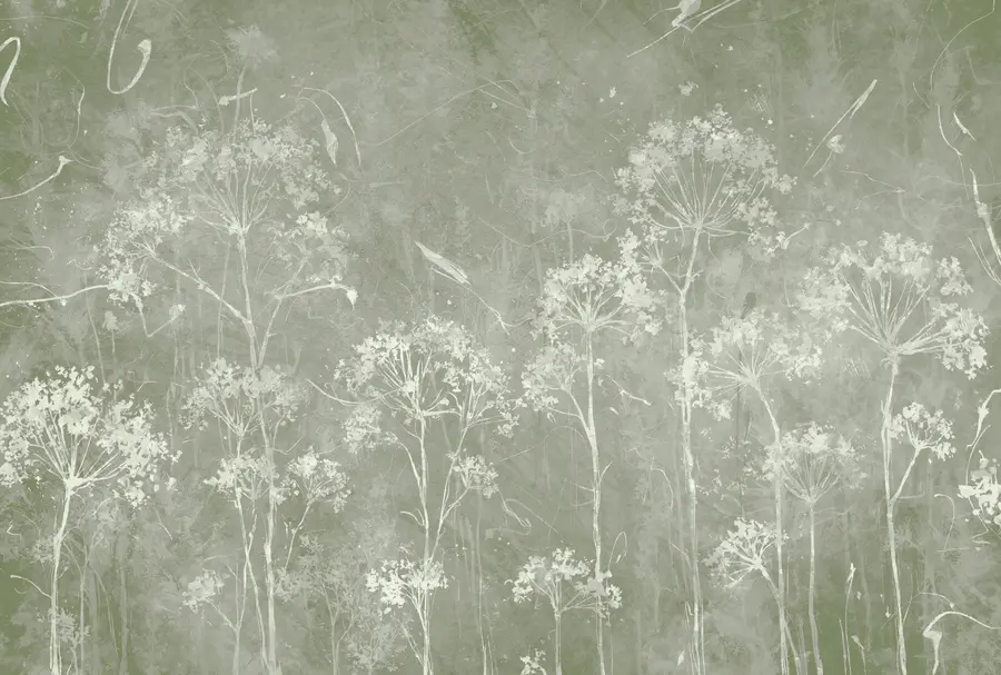 wall murals Дивље цвеће у грунге стилу u96551v1