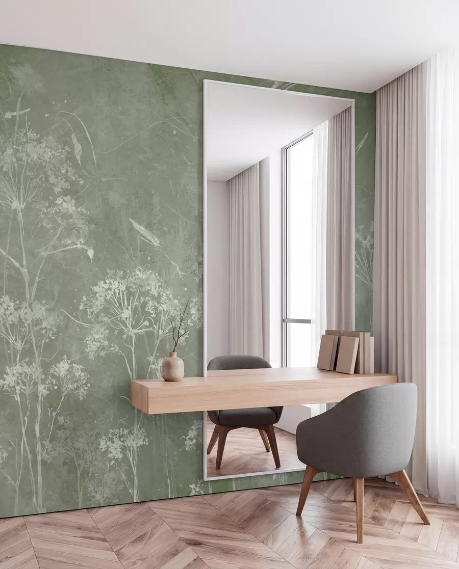 wall murals Дивље цвеће у грунге стилу u96551v1