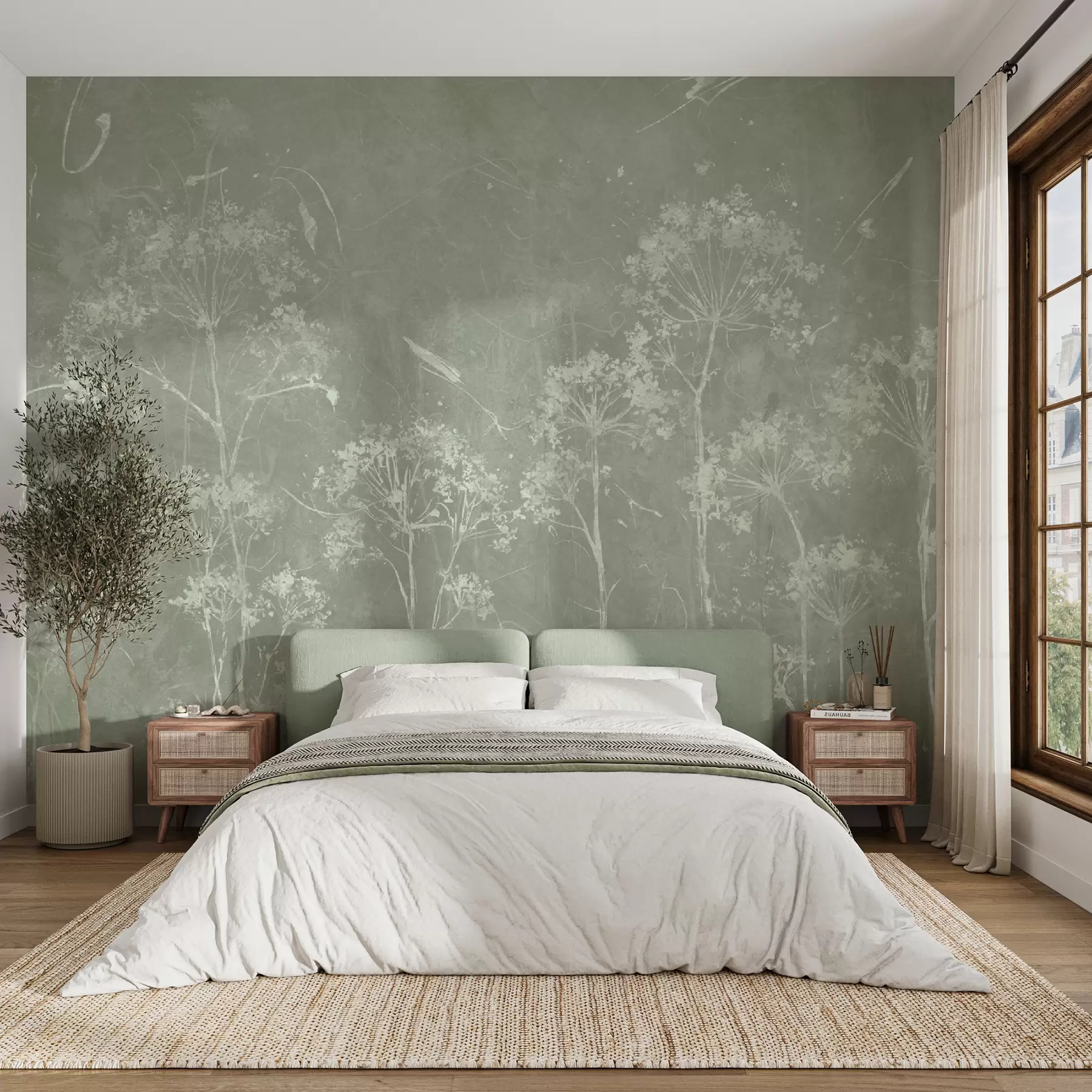 wall murals Дивље цвеће у грунге стилу u96551v1
