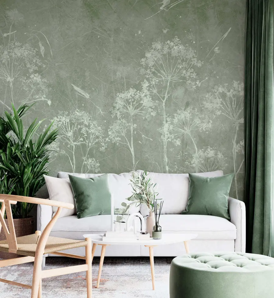wall murals Дивље цвеће у грунге стилу u96551v1