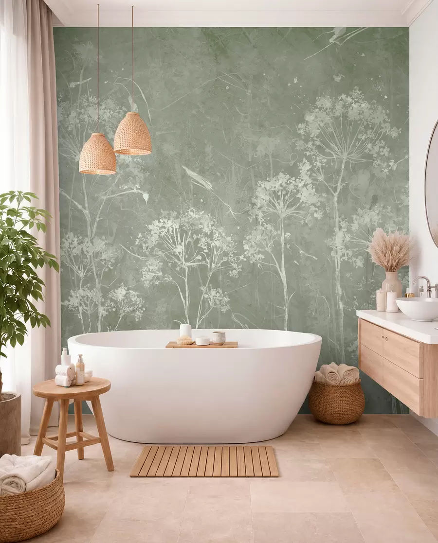 wall murals Дивље цвеће у грунге стилу u96551v1
