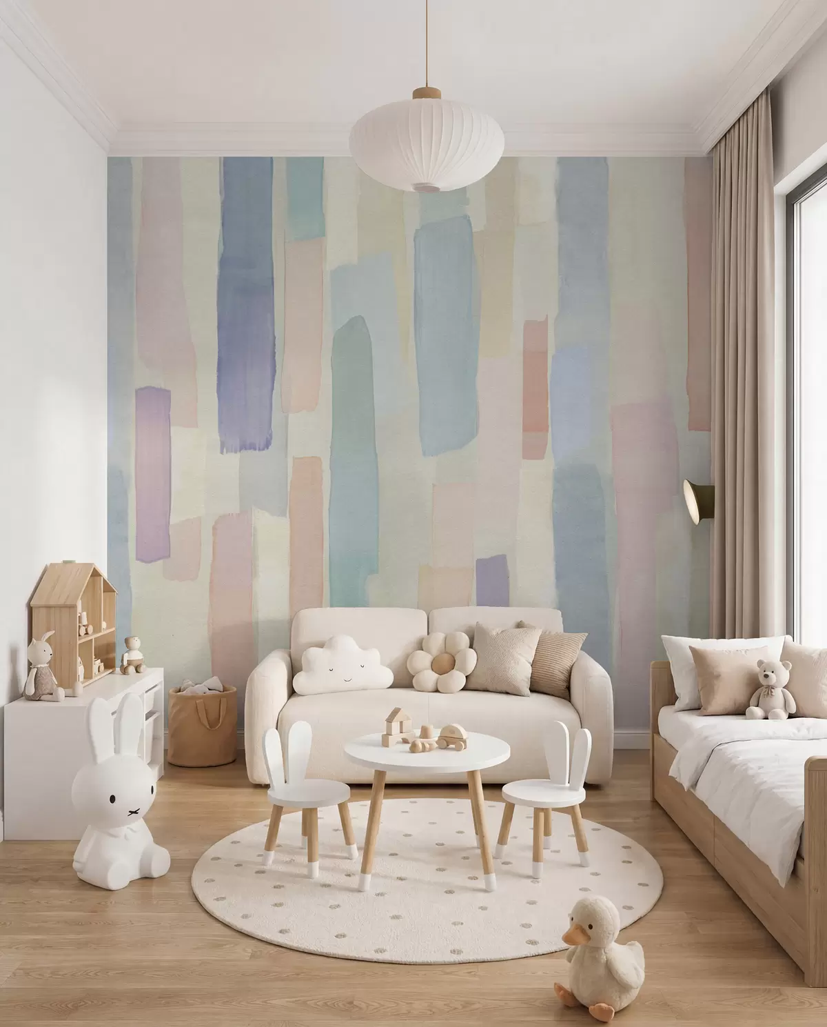 wall murals Pastelni potezi četkice u97869