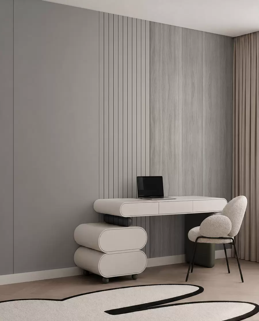 wall murals Панел са летвицама и дрветом u97549