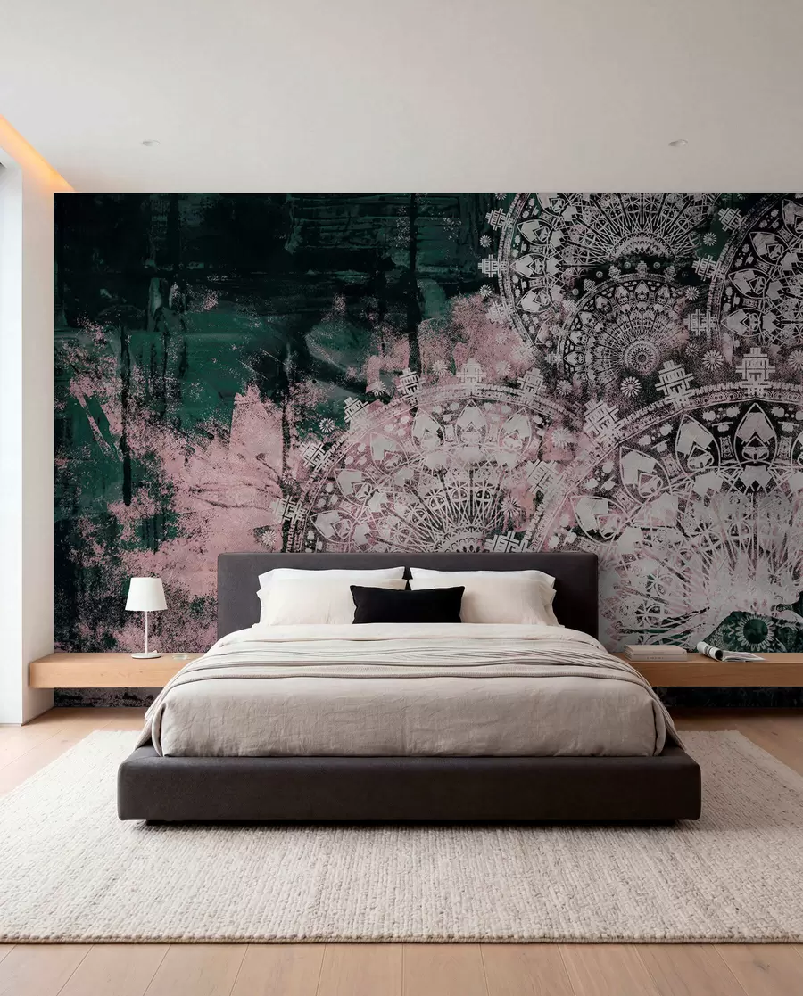wall murals Винтаге мандала у ружичастим бојама u93958v2