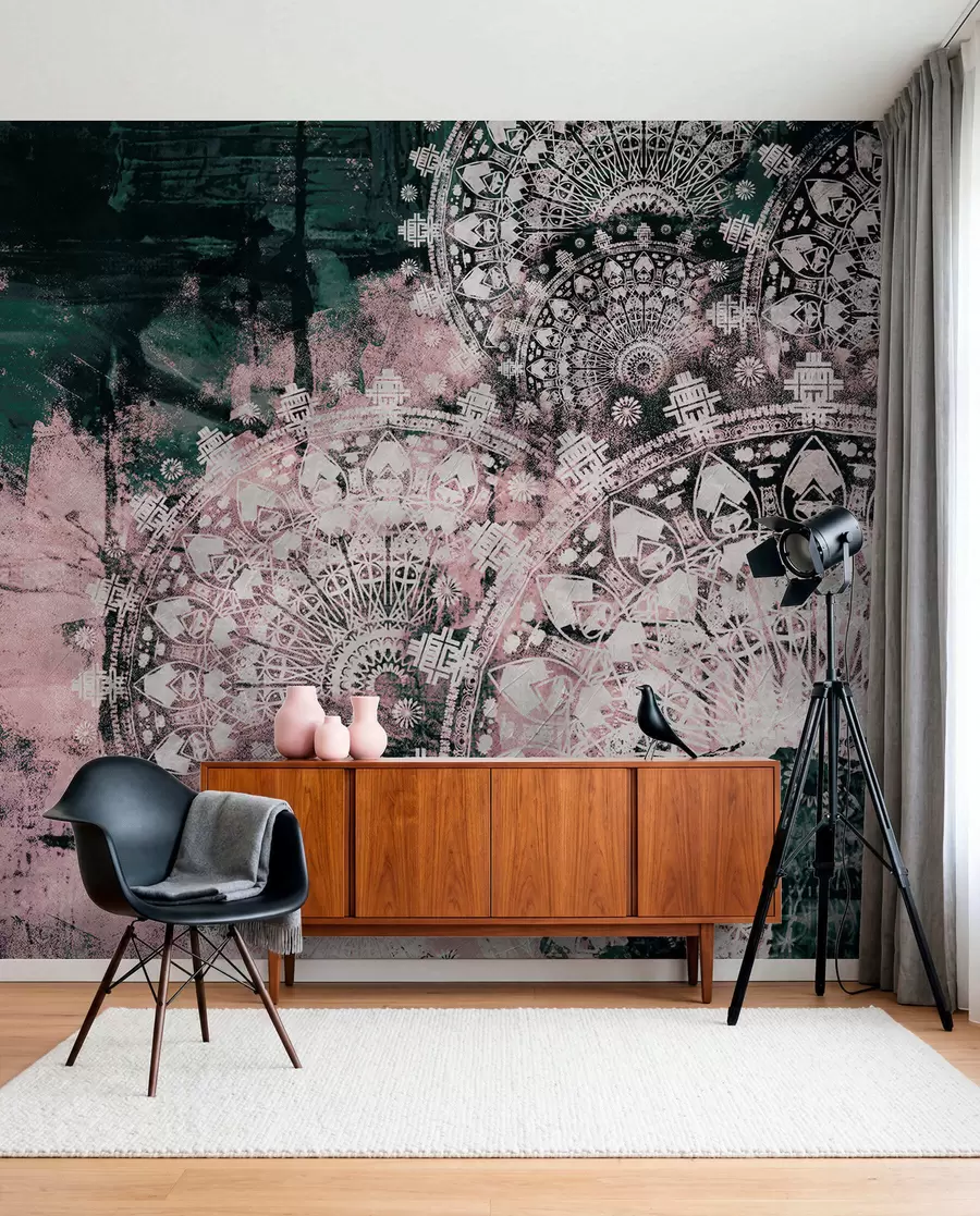 wall murals Винтаге мандала у ружичастим бојама u93958v2