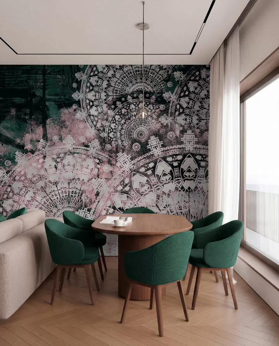 wall murals Винтаге мандала у ружичастим бојама u93958v2