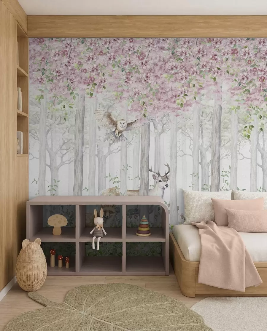 wall murals Cvetna šuma u izmaglici u97614