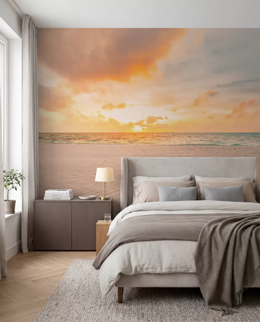 wall murals Плажа са белим песком, море и таласи u97894