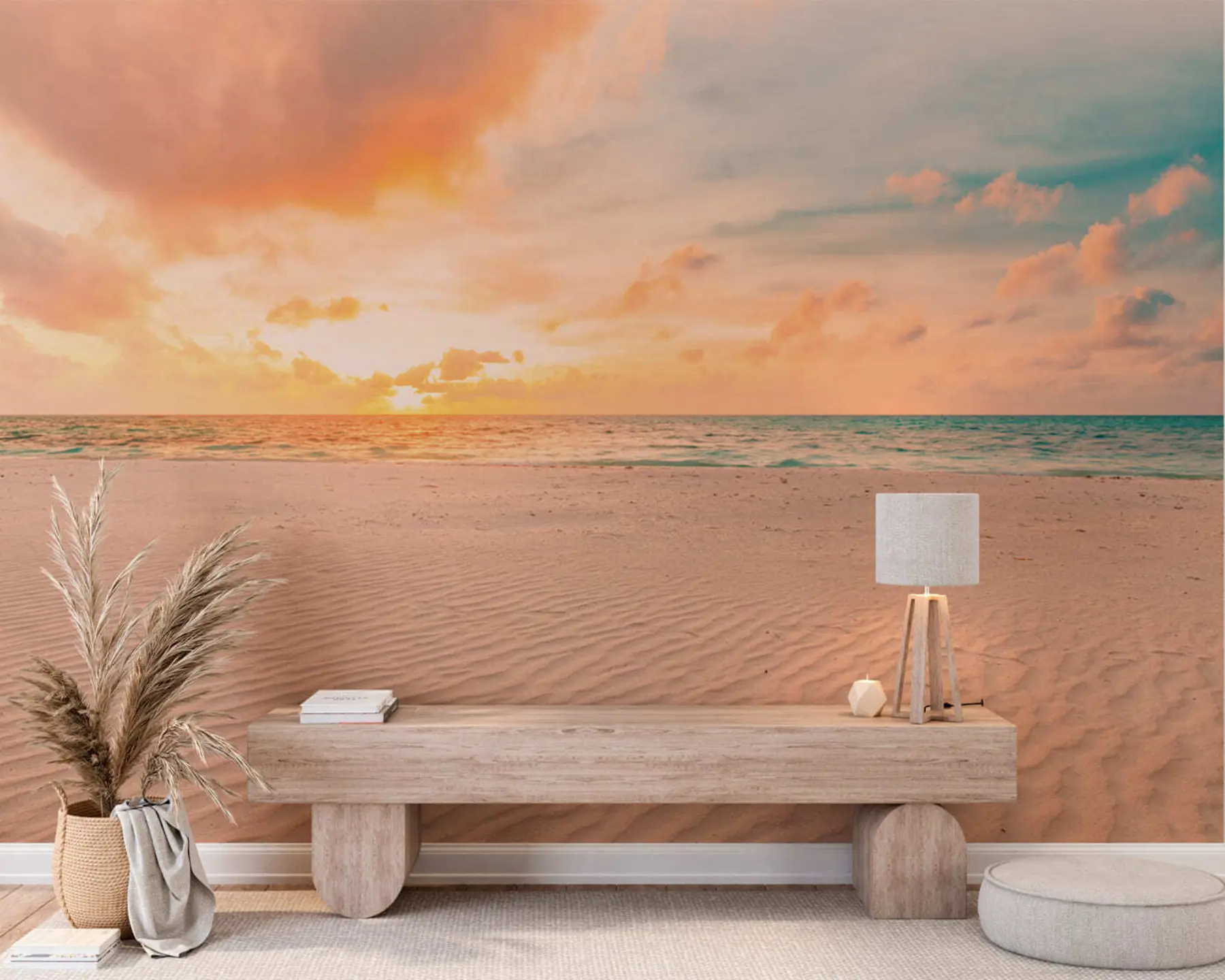 wall murals Плажа са белим песком, море и таласи u97894