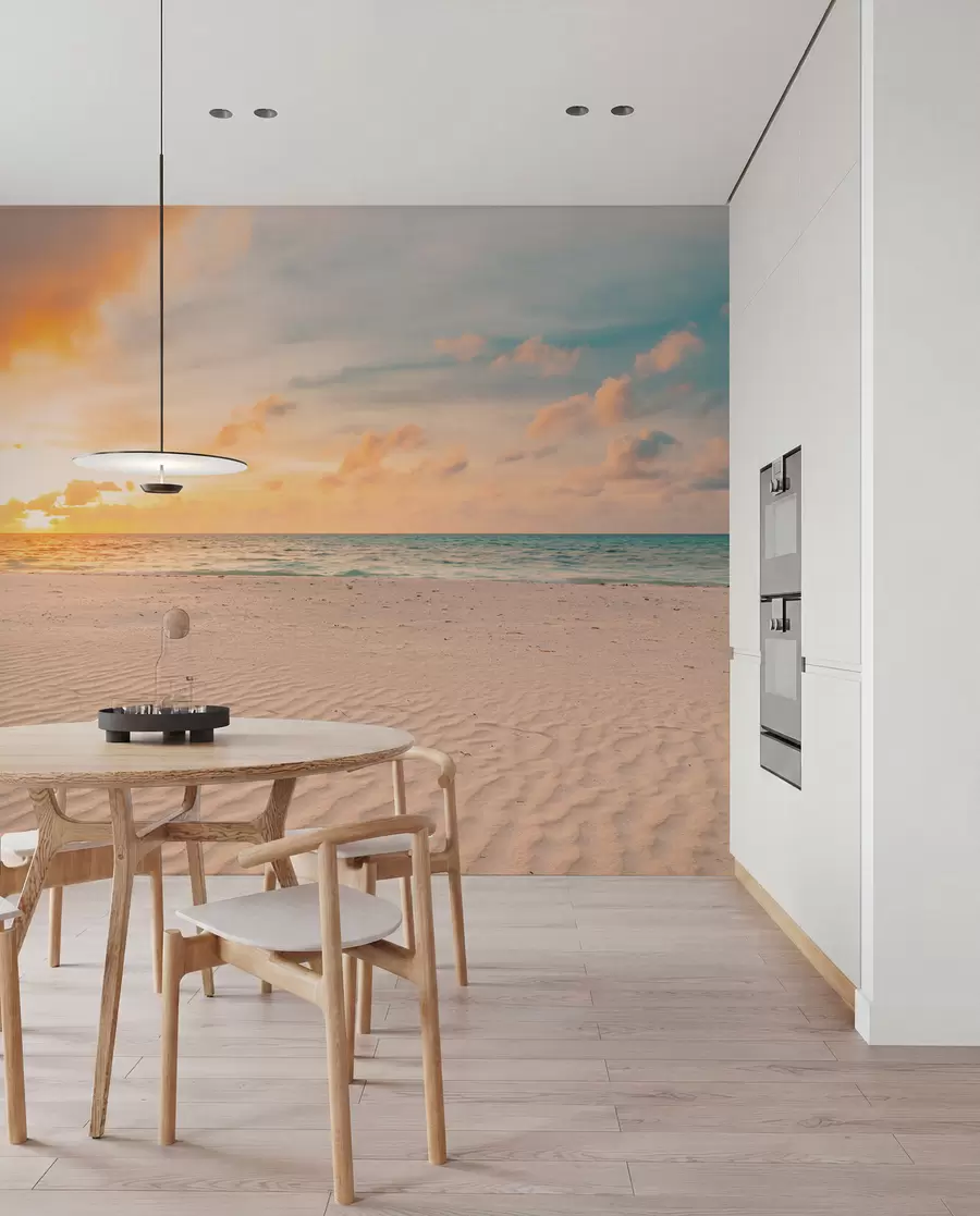 wall murals Плажа са белим песком, море и таласи u97894